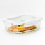 Kitchen Pro VersaLock Rectangular Glass Container - 1L with salmon