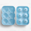 Kitchen Pro Kool 6-Sphere Silicone Ice Tray - Ice Blue on the kitchen counter