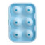 Kitchen Pro Kool 6-Sphere Silicone Ice Tray - Ice Blue angle