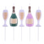PME Prosecco Candles, Set of 5