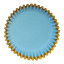PME Foil Lined Cupcake Cases, Pack of 30 - Blue with Gold Foil Trim angle