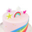 PME Rainbow Candles, Set of 5 detail on a cake