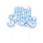 PME Happy Birthday Sparkly Candle - Blue