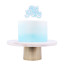 PME Happy Birthday Sparkly Candle - Blue detail on a cake
