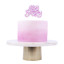 PME Happy Birthday Sparkly Candle - Pink detail on a cake