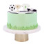 PME Candles, Set of 4 - Football detail on a cake