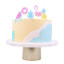 PME Candles, Set of 4 - Tropical detail on a cake