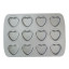 PME Non-Stick Pan, 12-Cup - Mini Heart angle