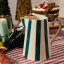 Humble & Mash Green Striped Ceramic Jug, 1.5L on a set table
