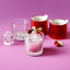 Zoku Crown Ice Moulds & Cocktail Glasses, Set of 4 in a glass