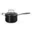 Le Creuset Essential Non-Stick Ceramic Saucepan with Glass Lid - 16cm angle