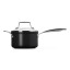 Le Creuset Essential Non-Stick Ceramic Saucepan with Glass Lid - 16cm angle