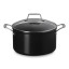 Le Creuset Essential Non-Stick Ceramic Stockpot with Glass Lid, 24cm angle
