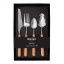 Nicolson Russell Acacia Light Wood Cutlery Set, 16-Piece packaging
