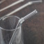 Nicolson Russell Vintage Glass Straws, Set of 4 - Clear in a glass