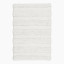 Thread Office White Highlow Stripe Bath Mat, 60cm x 90cm