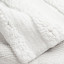 Thread Office White Highlow Stripe Bath Mat, 60cm x 90cm Detail Of The Texture 