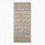 Thread Office Highlow Stripe Bath Mat, 60cm x 140cm - Stone