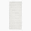 Thread Office White Highlow Stripe Bath Mat, 60cm x 140cm