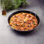 Tramontina Aluminium Non-Stick Paella Pan, 45cm with food