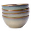 Yuppiechef Fiesta Stoneware Cereal Bowls, Set of 4 - Jade stacked