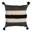 Amelia Jackson Black on Natural Scatter Cushion Cover with Tassels, 50cm x 50cm