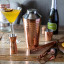 KitchenCraft BarCraft Copper Finish Cocktail Making Set, 7-Piece with a cocktail glass