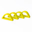 Alkaline Arched Napkin Rings, Set of 4 - Cyber Lime