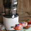 Kuvings Auto10 Cold Press Juicer - Pearl White with strawberry cocktail