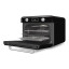 Smeg Retro Countertop Steam Oven - Glossy Black angle