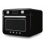 Smeg Retro Countertop Steam Oven - Glossy Black angle
