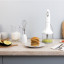 Smeg Retro Hand Blender 4-Piece, 700W - Ice White on the table