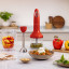 Smeg Retro Hand Blender 4-Piece, 700W - Fiery Red with food