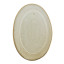 Mervyn Gers Oval Platter, 46cm - Ostrich Top Down 