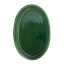 Mervyn Gers Glazed Stoneware Trout Platter, 25cm - Fig Green Top Down View 