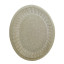 Mervyn Gers Scalloped Oval Platter, 46cm - Ostrich Top Down View 