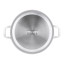 Laura Ashley Non-Stick Casserole Pot With Glass Lid, 28cm - Dark Dove Grey angle