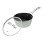 Laura Ashley Non-Stick Saucepan with Glass Lid, 16cm - Sage Leaf