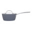 Laura Ashley Non-Stick Saucepan with Glass Lid, 16cm - Dark Slate angle