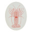Mervyn Gers Crayfish Oval Platter, 30cm top down view