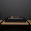 Signi Fires Fold 500 Slimline Biofuel Fireplace - Black with fire