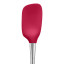 Tovolo Flex-Core Spoonula with Stainless Steel Handle - Viva Magenta close up