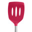 Tovolo Silicone Slotted Turner with Stainless Steel Handle - Viva Magenta close up