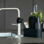 Zone Denmark Singles Dishwashing Set with Cloth - Black next to the sink