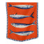 Cara Saven 4 Decor Sardines Tablecloth - 8-10 Seater