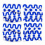 Cara Saven 4 Decor Dot Dot Dash Napkins, Set of 4