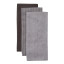 Salisbury & Co Hampstead Tea Towels, Set of 3 - Black