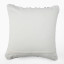 Thread Office Monochrome Stipple Stripe Scatter Cushion with Feather Blend Inner, 60cm x 60cm Back View 