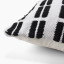 Thread Office Monochrome Stipple Stripe Scatter Cushion with Feather Blend Inner, 60cm x 60cm Corner Detail Image 