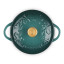 Le Creuset Holly Mini Stoneware Round Cocotte, 10cm - Artichaut angle